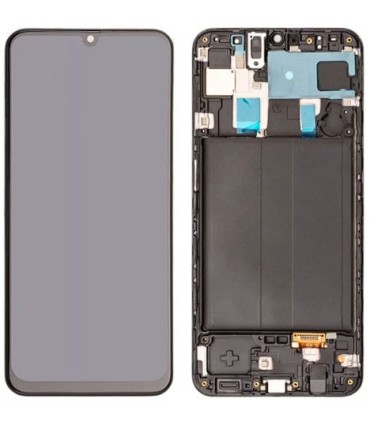 MODULO SAMSUNG A30 A305 ORIGINAL CON MARCO NEGRO