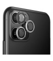 VIDRIO CAMARA TRASERA IPHONE 11 PRO MAX 3 VIDRIOS 3 MARCOS NEGRO