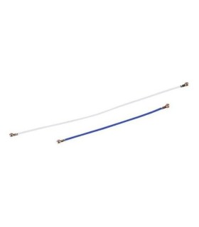 FLEX ANTENA CABLE COAXIAL SEÑAL SAMSUNG A20  AZUL BLANCO EL PAR