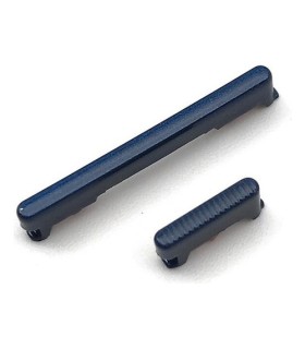 BOTON PLASTICO POWER Y VOLUMEN PLATEADO MOTOROLA MOTO G7 POWER  AZUL METALICO