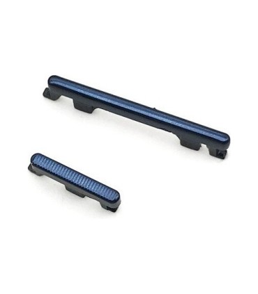 BOTON PLASTICO POWER Y VOLUMEN PLATEADO MOTOROLA MOTO G7 POWER  AZUL METALICO
