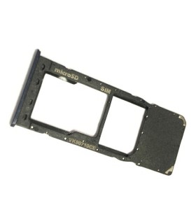 BANDEJA PORTA SIM + BANDEJA MICRO SD SAMSUNG A20 A205 NEGRO