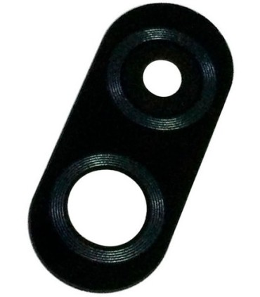 VIDRIO CAMARA TRASERA MOTOROLA MOTO ONE VISION NEGRA CON PEGAMENTO