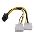 ADAPTADOR CABLE PLACA VIDEO 8 PINES A MOLEX 4 PINES VGA FUENTE CDA008 BKT