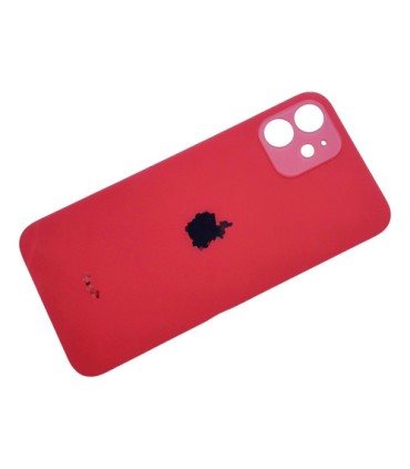 TAPA TRASERA IPHONE 12 ROJO CON LOGO BIG HOLE