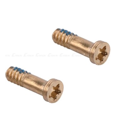 PAR TORNILLOS PANTALLA IPHONE 5 5S 5SE DORADO