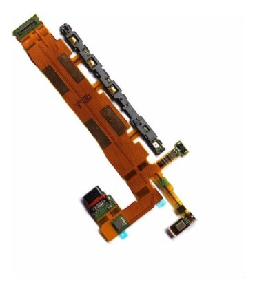 FLEX PLACA CARGA USB PIN PUERTO CARGA BOTON POWER ENCENDIDO SONY XPERIA Z3+ PLUS Z4 DUAL SIM