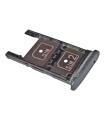 BANDEJA PORTA DUAL SIM Y SD MOTOROLA MOTO Z2 PLAY GRIS OSCURO NTM