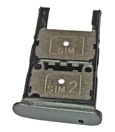 BANDEJA PORTA DUAL SIM Y SD MOTOROLA MOTO Z2 PLAY GRIS OSCURO NTM