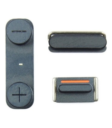 KIT BOTONES VOLUMEN ON HOLD IPHONE 5 PLATEADO