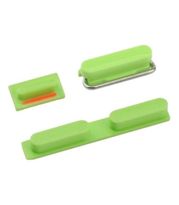 KIT BOTONES VOLUMEN ON HOLD IPHONE 5C VERDE