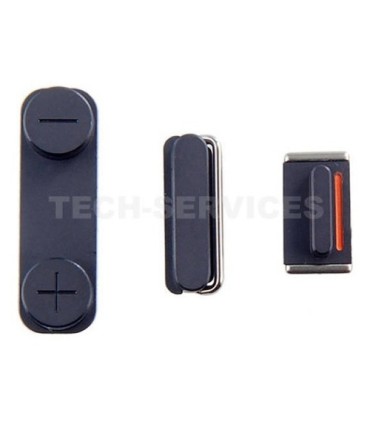 KIT BOTONES VOLUMEN ON HOLD IPHONE 5 NEGRO