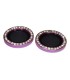 VIDRIO TEMPLADO PROTECTOR LENTE CAMARA PARA IPH13 / 13 MINI VIOLETA STRASS