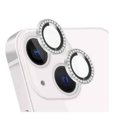 VIDRIO TEMPLADO PROTECTOR LENTE CAMARA PARA IPH13 / 13 MINI VIOLETA STRASS