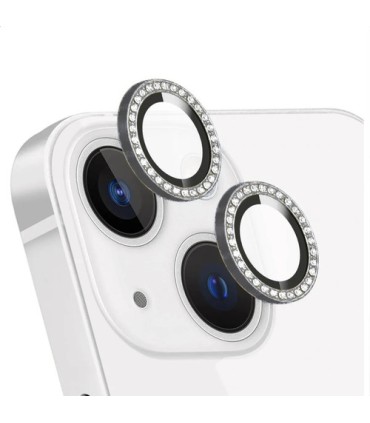VIDRIO TEMPLADO PROTECTOR LENTE CAMARA PARA IPH13 / 13 MINI VIOLETA STRASS