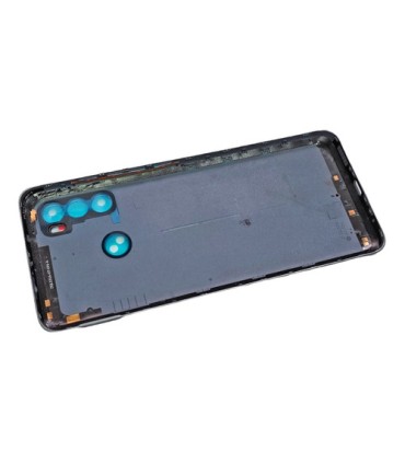 TAPA TRASERA MOTOROLA  G60 / MOTO G40 FUSION AZUL + BOTONES LATERALES