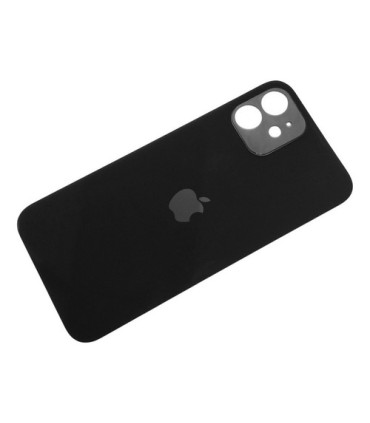 TAPA TRASERA IPHONE 12 NEGRO CON LOGO BIG HOLE