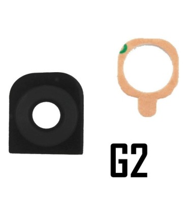 REPUESTO VIDRIO PROTECTOR CAMARA TRASERA LG G2 NEGRO CON PEGAMENTO
