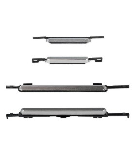 BOTON PLASTICO POWER Y VOLUMEN SG S4 I9500 I337 I9550 PLATEADO