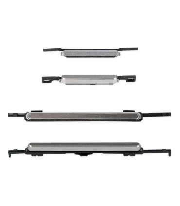 BOTON PLASTICO POWER Y VOLUMEN SG S4 I9500 I337 I9550 PLATEADO