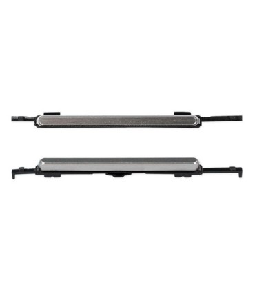 BOTON PLASTICO POWER Y VOLUMEN SG S4 I9500 I337 I9550 PLATEADO