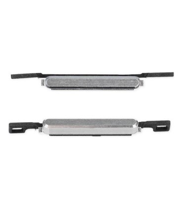 BOTON PLASTICO POWER Y VOLUMEN SG S4 I9500 I337 I9550 PLATEADO