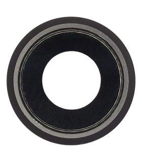 VIDRIO CAMARA TRASERA + MARCO ALUMINO IPHONE 8 IPH8 GRIS OSCURO