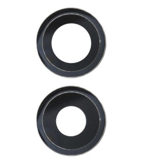 VIDRIO CAMARA TRASERA IPHONE 13 MINI 2 VIDRIOS 2 CON MARCO NEGRO INCLUYE 2 VIDRIOS