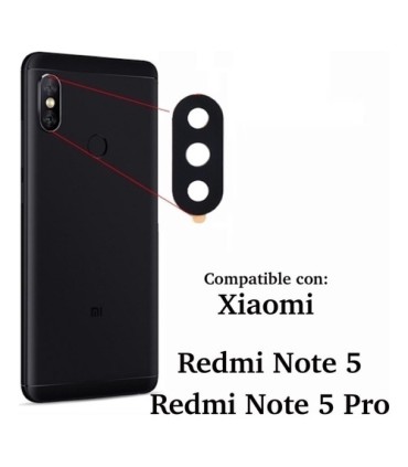 VIDRIO CAMARA TRASERA REDMI NOTE 5
