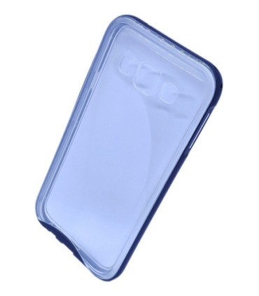 FUNDA TPU TRANSPARENTE + MARCO COLORES SAMSUNG E5