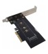 PLACA ADAPTADOR NVME M KEY PCI EX X4 A M LY
