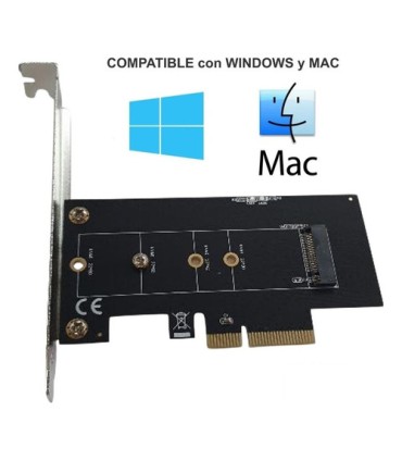 PLACA ADAPTADOR NVME M KEY PCI EX X4 A M LY