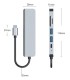 HUB ADAPTADOR MULTIPUERTO 6  EN 1 TIPOC MAC PS4 XBOX PC ANDROID HDMI USB SD 3.0 LY