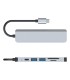 HUB ADAPTADOR MULTIPUERTO 6  EN 1 TIPOC MAC PS4 XBOX PC ANDROID HDMI USB SD 3.0 LY