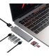 ADAPTADOR MACBOOK PRO AIR 13 15 USB C HUB HDMI MICRO SD 8 EN 1 LY