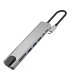 ADAPTADOR HUB MACBOOK 8 EN 1 LARGO HDMI-SD-MICRO-RJ45-USB3.0-TC LY