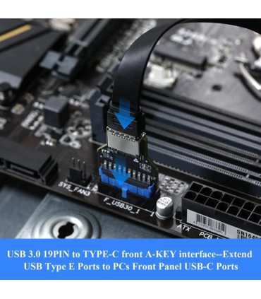 Conector Mother Usb 3.0 De 19 Pines A Interfaz Tipo E A-key
