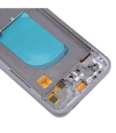 MODULO SAMSUNG S23 FE CON MARCO 6.4'' PLATEADO ORIGINAL CHANGE GLASS