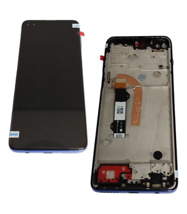 Modulo Pantalla Display Moto Motorola G100 Xt2125 Marco Azul Original
