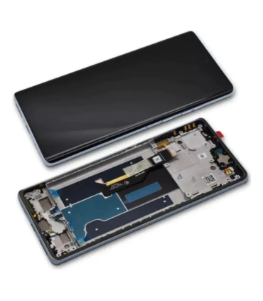 MODULO MOTOROLA EDGE 50 FUSION CON MARCO ORIGINAL LIGHT BLUE