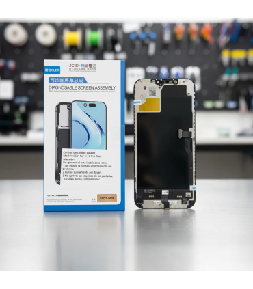 MODULO IPHONE 12 PRO MAX JCID Autoprogramable 60HZ SOFT OLED "SIN MENSAJE DE PIEZA DESCONOCIDA""