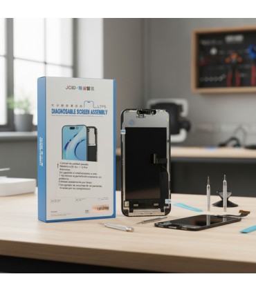 Modulo Display Para iPhone 13 Pro Autoprogramable JCID 90hz Incell Negro "SIN MENSAJE DE PIEZA DESCONOCIDA"
