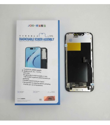 Modulo Display Para iPhone 13 Pro Autoprogramable JCID 90hz Incell Negro "SIN MENSAJE DE PIEZA DESCONOCIDA"