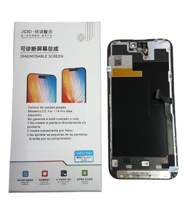 Modulo Display iPhone 14 Pro Max Autoprogramable JCID 120hz Oled Negro