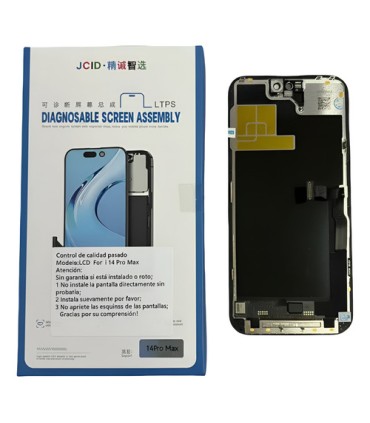 Modulo Display Para iPhone 14 Pro Max Diagnosable JCID 90hz Incel Negro