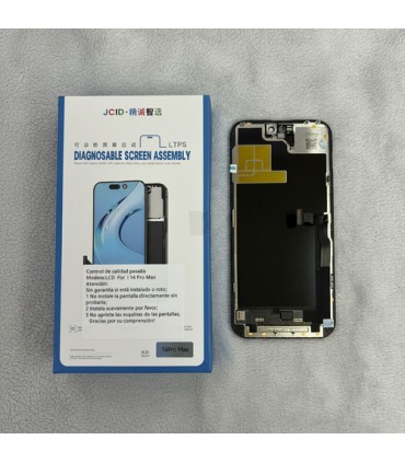 Modulo Display Para iPhone 14 Pro Max Diagnosable JCID 90hz Incel Negro