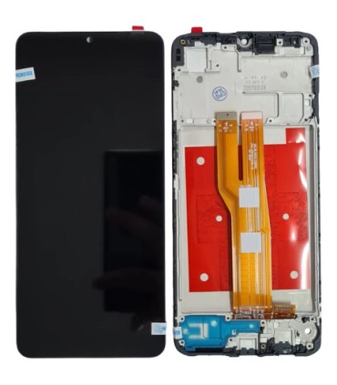 Modulo Pantalla Tactil Para Samsung A07 4g Pls Lcd Con Marco Negro