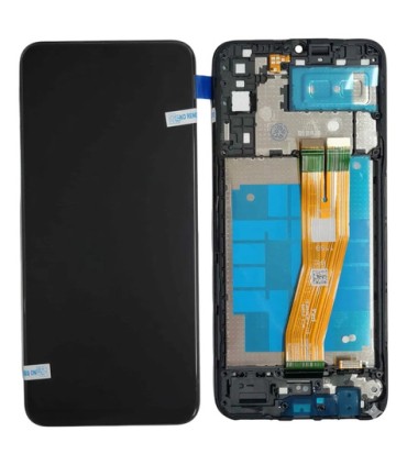 Pantalla Tactil Display Samsung A04e Original Marco Negro