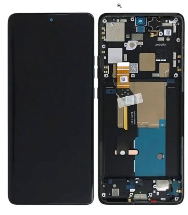 Modulo Pantalla Motorola Edge 50 Pro 5g Original Con Marco Negro