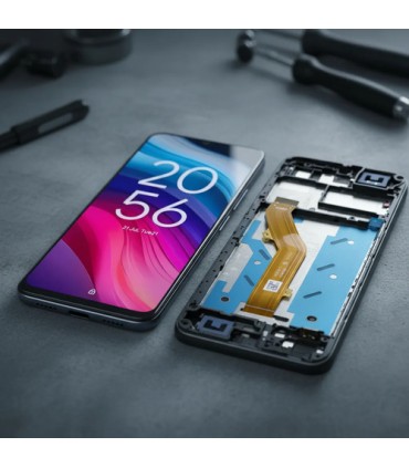 Modulo Pantalla Tcl 505 Orignal Con Marco Negro
